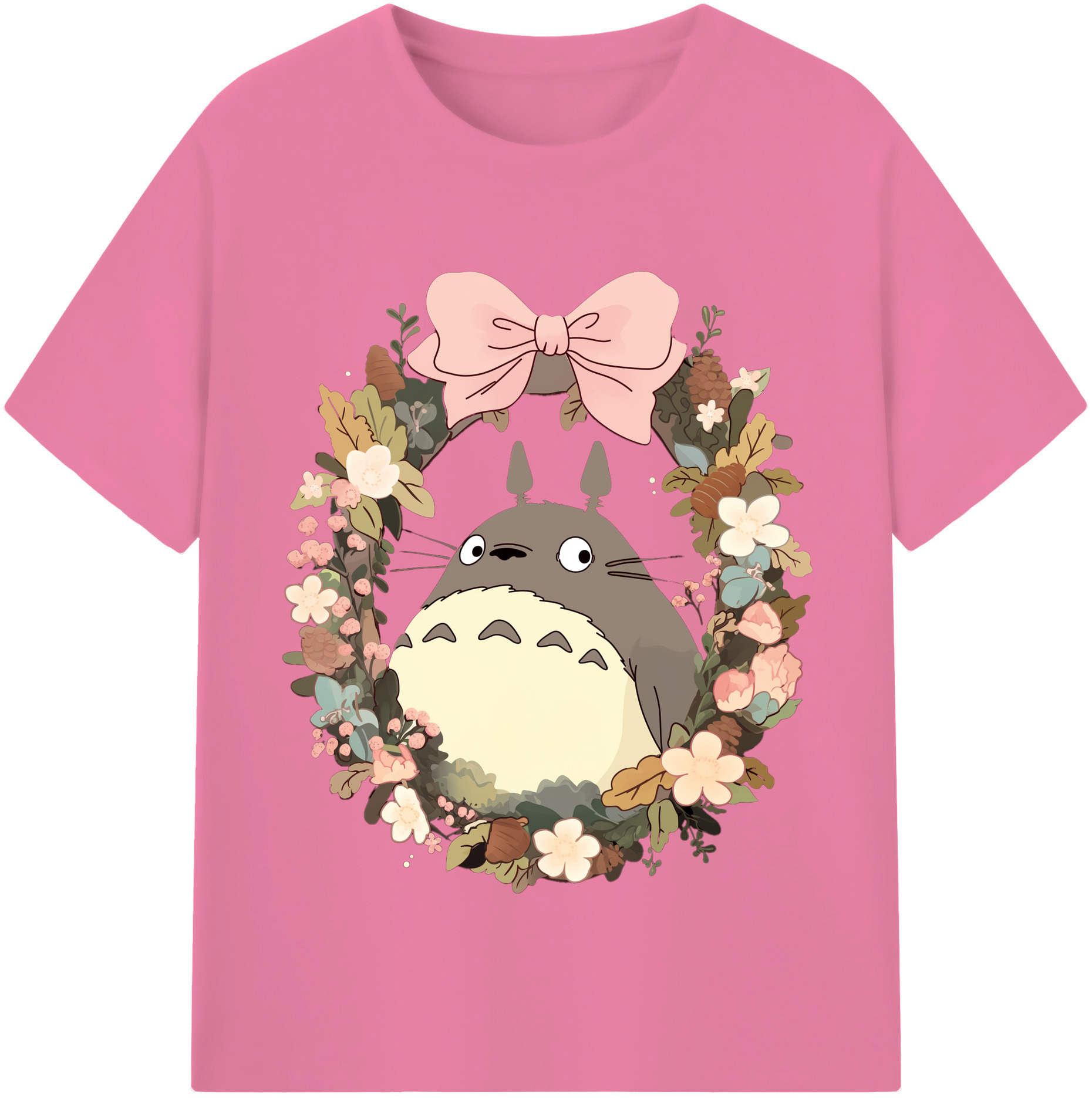 （画像用） となりのトトロ 草壁メイ 草壁サツキ My Neighbor Totoro Satsuki Kusakabe Mei Kusakabe 綿100％半袖Tシャツ（フロントプリント）
